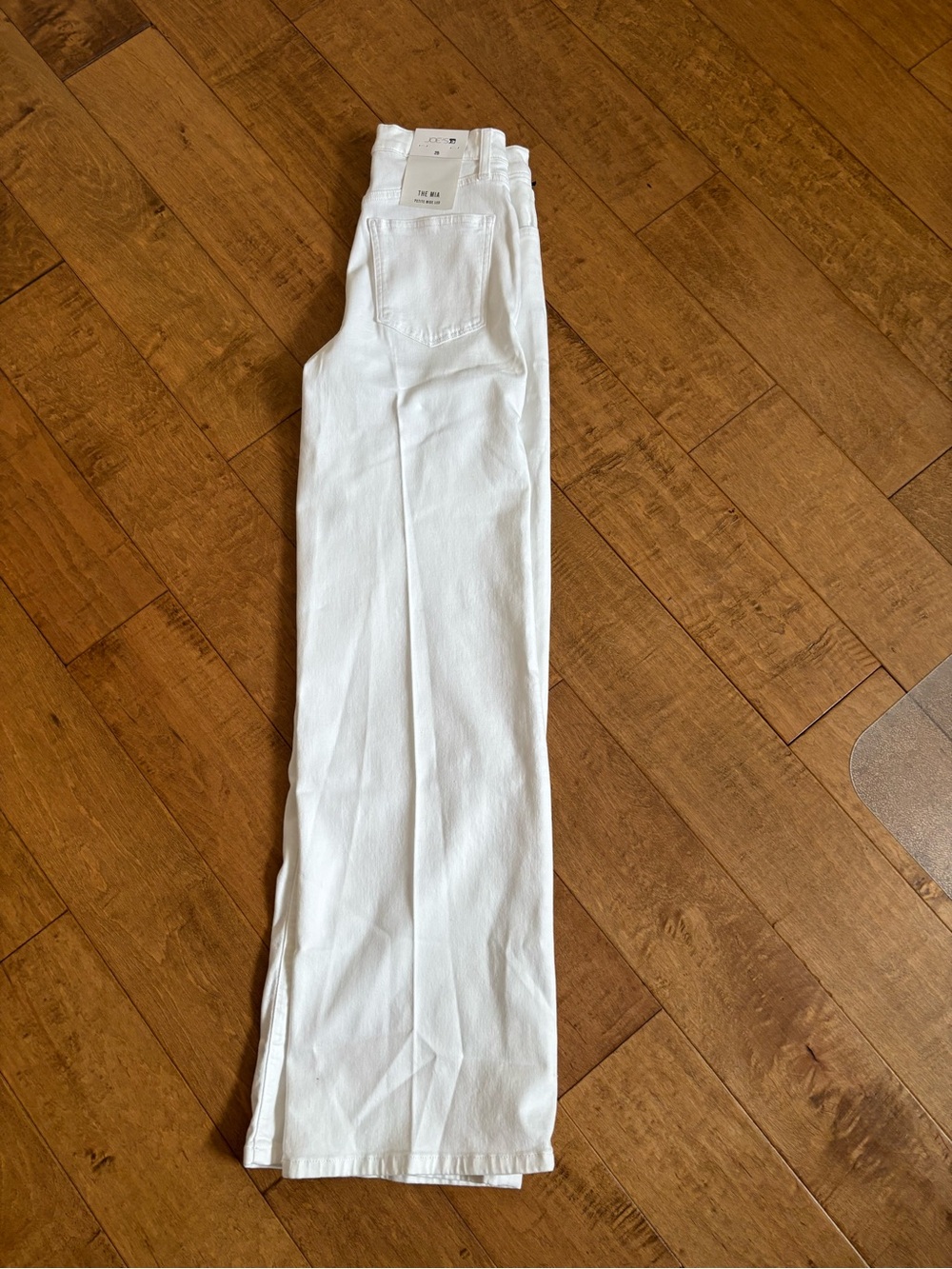 Joe's Jeans White The Mia Petite Wide Leg Jeans Sz 25P NWT